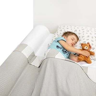 Afbeelding van BANBALOO MAX Bed Rail voor peuters, veiligheidsbarrière, kinderbed, anti valbescherming, slip schuimrail met waterdichte matrasbeschermer, dubbelvouwbaar, eenpersoons kingsize maat