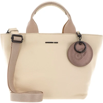 Afbeelding van MANDARINA DUCK Leren Schoudertas Mellow Leather Shopper Macadamia Beige