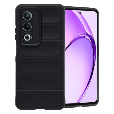 Afbeelding van Oppo A80 (5G) Hoesje Siliconen en TPU (zacht) imoshion Softcase/Backcover Zwart Telefoonhoesje