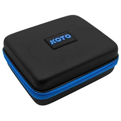 Afbeelding van KOTO dartwallet EVA Large Blauw, Darttas met Ritssluiting, Dartetui Darts logo, Dart Hoes, dartkoffer,