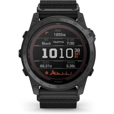 Afbeelding van Garmin 010 02704 21 tactix® 7 Pro Ballistic Edition Tactisch Premium GPS Smartwatch met Nylon Band Zonne energie