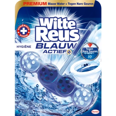 Afbeelding van 2+2 gratis: Witte Reus Toiletblok Blauw Actief Hygiëne