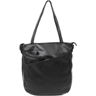 Afbeelding van Bear Design Inge Leren Shopper Zwart