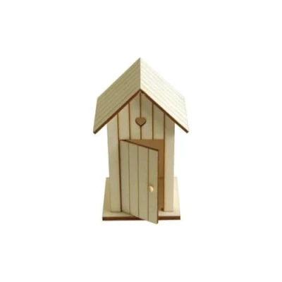 Afbeelding van Artemio 14 x 8,5 7 cm Houten Strandhutten, Set van 2, Beige