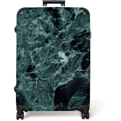 Afbeelding van NoBoringSuitcases.com® Koffer groot Reiskoffer lichtgewicht Marmer Design Marmerlook Abstract Rolkoffer met 4 wielen Grote trolley XL 98 liter bagage