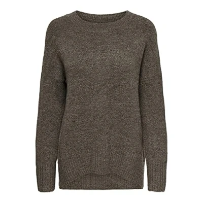 Afbeelding van ONLY Onlnanjing LS KNT NOOS Trui, Dames, Maat: XL, Major brown