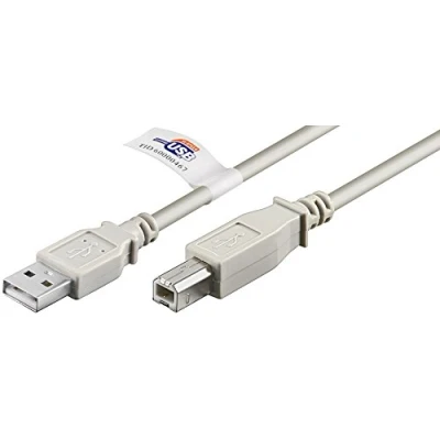 Afbeelding van Goobay 50831 Hi Speed USB 2.0 kabel, grijs, type B, 2 m lengte
