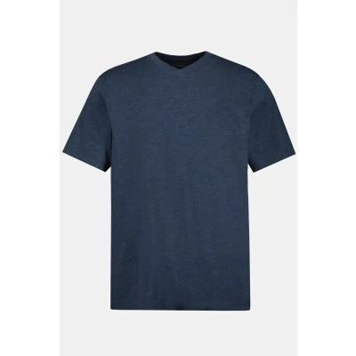 Afbeelding van JP1880 Vausschnitt Tshirt basic, Heren, Maat: Large, Mittelblau melange