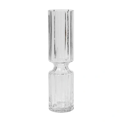 Afbeelding van Broste Copenhagen Hyacint vaas van glas in de kleur transparant, afmetingen: 8cm x 31,7cm, 14496135
