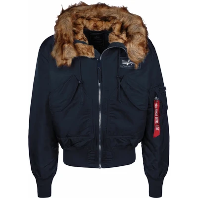 Afbeelding van Alpha Industries 45P Hooded Custom Winterjas, Heren, Maat: XL, Rep blue
