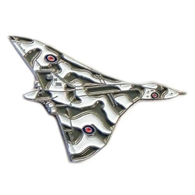 Afbeelding van Metalen Emaille Pin Badge Broche RAF Luchtmacht Vulcan Bomber Vliegtuigen