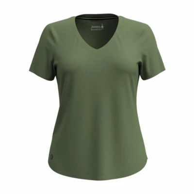 Afbeelding van Smartwool Lightweight 120 Tshirt basic, Dames, Maat: Small, Fern green