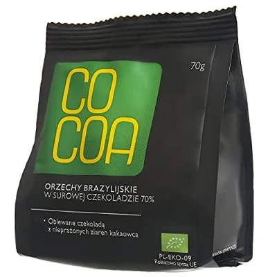 Afbeelding van Cocoa Paranoten Pure Chocolade RAW 70GR