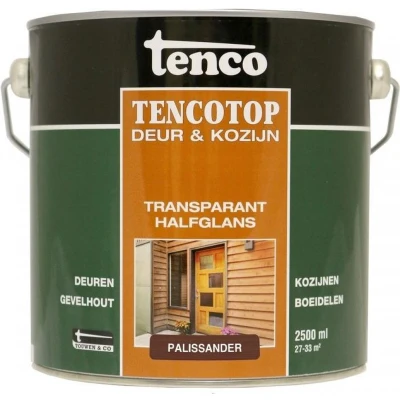 Afbeelding van Tenco TencoTop Deur &amp; Kozijn Transparant 2,5 ltr palissander Buiten onderhoud