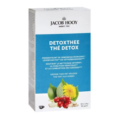 Afbeelding van 2e product 50% korting Jacob Hooy Detoxthee 50 theezakjes