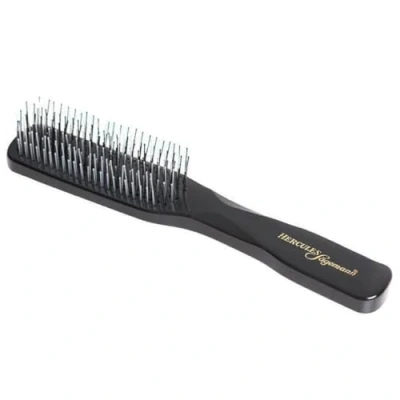 Afbeelding van HERCULES SÄGEMANN 8300 Deluxe toverborstel, haarborstel zonder trekken, 8 rijen voor heren en vrouwen, kleur: zwart