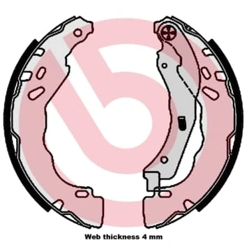 Afbeelding van Brembo Remschoen set S 61 544