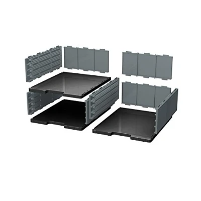 Afbeelding van Exacompta 340740D Opbergsysteem Modulodoc Normal Fach Set Classic, licht/mausgrau Jumbo zwart/muisgrijs.