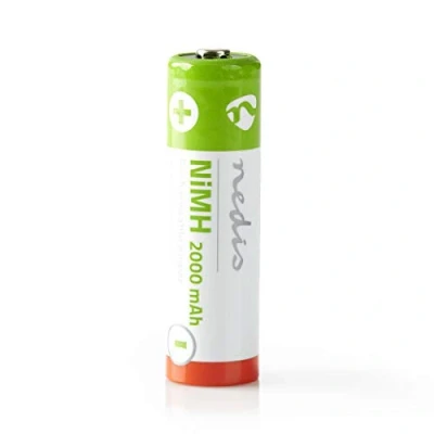 Afbeelding van Oplaadbare AA batterij Nedis 4 stuks (NiMH, 2000 mAh, 1.2 V)
