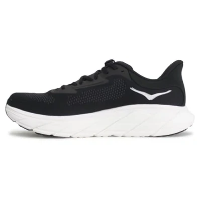 Afbeelding van HOKA Arahi 7 Stabiliteit hardloopschoenen, Heren, Maat: 40 2/3, Black/white Textiel/ synthetisch
