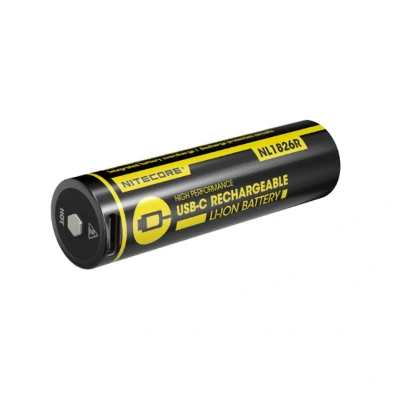 Afbeelding van Nitecore NL1826R Oplaadbare 18650 Li Ion batterij 2600mAh met USB C Poort