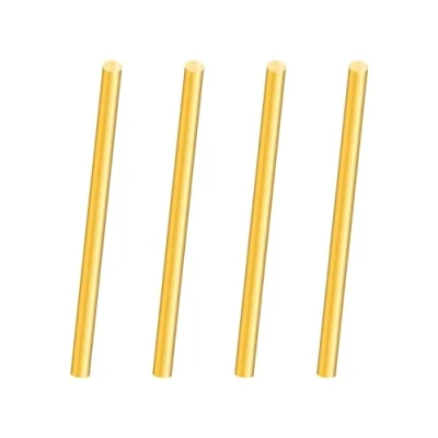 Afbeelding van iMeistek messing stang, 5 mm diameter, 100 lengte, rechte ronde stangen voor draaibank, bar, stok, doe het zelf handwerk (4 stuks)