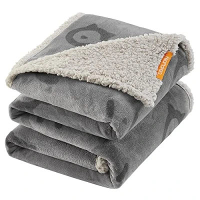 Afbeelding van FEANDREA Waterdichte hondendeken, Sherpa Fleece huisdierendeken voor middelgrote kleine honden, katten, 203 x 152 cm, omkeerbare bankhoesbeschermer, machinewasbaar, grijs