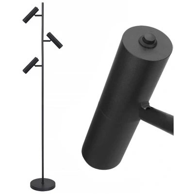 Afbeelding van Vloerlamp Undici Zwart 3 Lichts Mini GU10