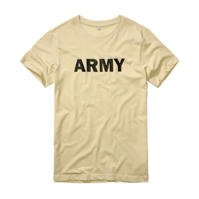 Afbeelding van Brandit ARMY Tshirt print, Heren, Maat: XXL, Beige