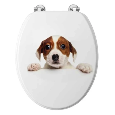 Afbeelding van Allibert Toiletzitting 36,7x5x45 cm Geperst Hout Jack
