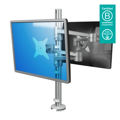 Afbeelding van Dataflex Viewlite Monitorarm Zilver Voor 2 Beeldschermen