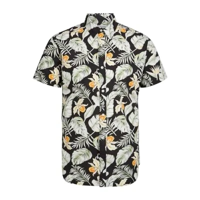 Afbeelding van JACK&amp;JONES JJCHILL AOP SHIRT SS Heren Overhemd Maat S