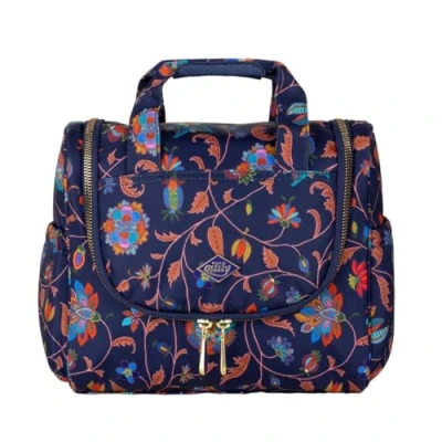 Afbeelding van Toilettas Oilily Dames Cathy Travel Kit With Hook Joy Flowers Eclipse