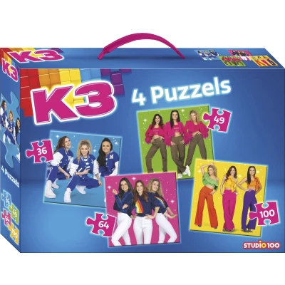 Afbeelding van K3 puzzel 4in1 Sterretjes