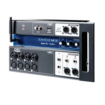 Afbeelding van Soundcraft Ui12 Digitale mixer met 12 kanalen en afstandsbediening, zwart kanaal