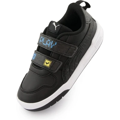 Afbeelding van Puma Multiflex LET&#039;S PLAY Unisex Trainingsschoen voor kinderen, Maat: 26, Black/regal blue Leer en textiel