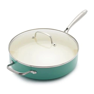 Afbeelding van GreenLife Artisan Turquoise Hapjespan 30cm 4.8l PFAS vrij