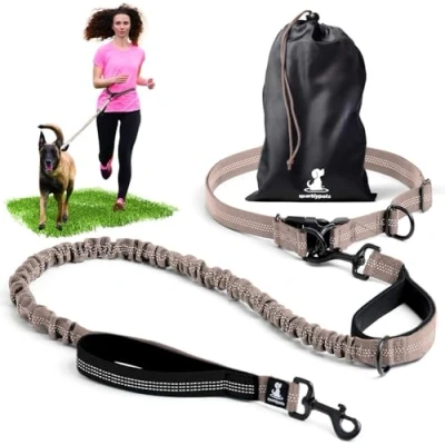 Afbeelding van SparklyPets Hondenriem voor middelgrote en grote honden; professionele lijn met reflecterende naden training, wandelen, joggen hardlopen je hond