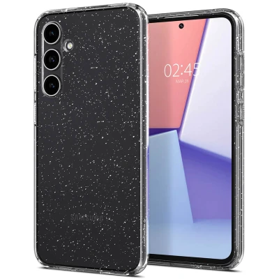 Afbeelding van Samsung Galaxy S23 FE Glitter Hoesje Siliconen en TPU (zacht) Spigen Backcover/Softcase Transparant Telefoonhoesje