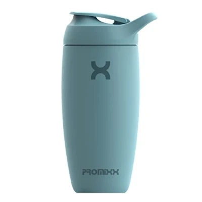 Afbeelding van Promixx Pursuit Shaker Bottle New Edition Geïsoleerde roestvrijstalen waterfles en blenderbeker, 550ml, Ocean Calm Blue