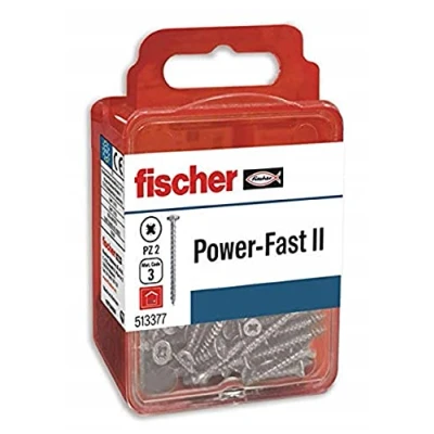 Afbeelding van fischer Power Fast II speciale schroeven voor hout, 4,5 x 30 mm, het van verbinding massief hout of bevestiging onderdelen aan 12 stuks