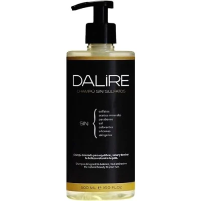 Afbeelding van Dalire biologische shampoo zonder sulfaat, 500 ml voor normaal of vettig haar. Beste 2021. Gemaakt in Spanje.