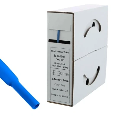 Afbeelding van Offgridtec 10m krimpkous 2,4mm&gt;1,2mm blauw dispenserbox werkplaats auto
