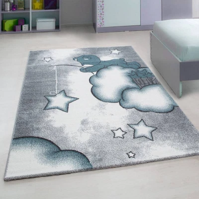 Afbeelding van Kindervloerkleed Anna Beertje Blauw 120x170cm Adana Carpets