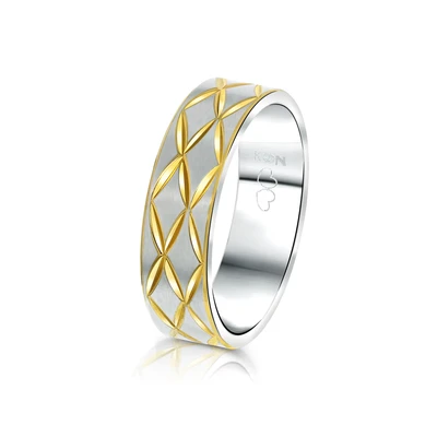 Afbeelding van Lucardi Ring goud / zilver