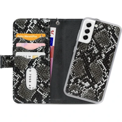 Afbeelding van Mobilize 2in1 Magnet Zipper Case Samsung Galaxy S21 FE 5G Black/Snake