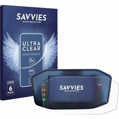Afbeelding van Savvies (6 Stuks) Schermbeschermer voor KTM 890 Duke R 2020 TFT Screen Protector Ultra Transparant