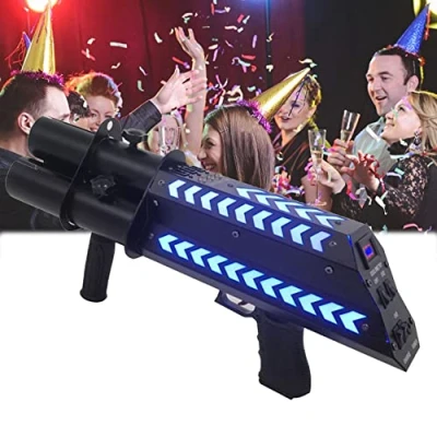 Afbeelding van Elektrische Confetti Kanon Machine Launcher Blaster Gun Handheld Stage Effect LED Machines Blower voor Halloween, Kerst,A