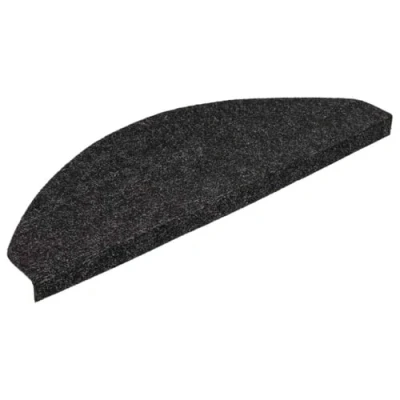 Afbeelding van vidaXL Trapmatten zelfklevend 15 st 56x17x3 cm zwart, trapmat, trapmatje, traptapijt, trapmatten, trapmatjes, traptapijten, trapbeschermer