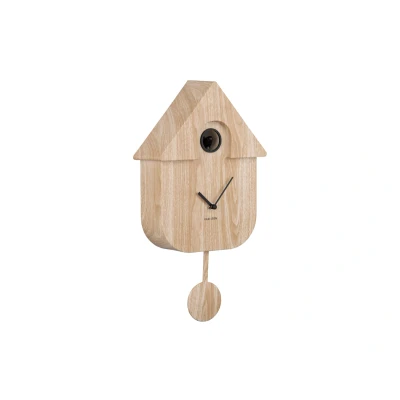 Afbeelding van Karlsson Koekoeksklok Modern Cuckoo Licht Hout Print 41x21,5x8,5cm